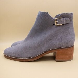 Cole Haan Haidyn Ankle Booties Storm Cloud Grey Suede Shoes Women's Size 10 B